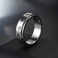 Miniatyrbillede 4 af 6: anti-angst spinner fidget roterende ring ringe størrelse 8/18,2 mm