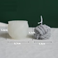 Miniatyrbillede 1 af 6: lysforme lys stearinlys gør-det-selv-forme i silikoneform hvid