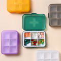Miniatyrbilde 2 av 6: tablettdosesett for pose / pilleboks medisindosesett 6 rom lilla