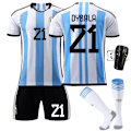 Miniatyrbillede 4 af 5: fodboldtrøje fodboldtøj trøje argentina messi di maria paul #10 sukat #S