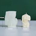 Miniatyrbillede 1 af 6: lysforme lys stearinlys gør-det-selv-forme i silikoneform br-425