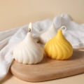 Miniatyrbillede 3 af 6: lysforme lys stearinlys gør-det-selv-forme i silikoneform hvid