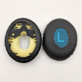 Miniatyrbillede 1 af 6: ørepuder puder til Bose QC3 ON-EAR OE1 pudesæt sort/blå