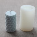 Miniatyrbillede 2 af 6: lysforme lys stearinlys gør-det-selv-forme i silikoneform lz22018 cylindrisk honeycomb
