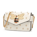 Miniatyrbild 7 av 10: Bee Dam Crossbody Väskor Läder Lyxiga handväskor Dam Axelväska Rosa 21cm*8cm*15cm
