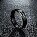 Pikkukuva 5 / 7: Musta Onyx-pari High End -muotiasusteet Askel kihla- ja häärenkaille 8mm liitin miehille Nro 6