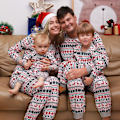Miniatyrbild 2 av 6: julkläder julpyjamas familj pyjamasbyxor jultröja pyjamas set Barn 6T