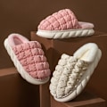 Miniatyrbild 1 av 5: fluff tofflor varma tofflor innetofflor rosa 40-41 (insida 26cm)