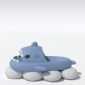 Miniatyrbillede 5 af 6: shark slides shark sandaler hjemmesko shark orange 38/39