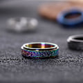 Miniatyrbillede 1 af 6: anti-angst spinner fidget roterende ring ringe Koko 8 / 18,2 mm