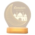 Miniatyrbillede 6 af 6: ramadan led dekoration mubarak kareem eid mubarak farve fjernbetjening e