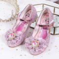 Miniatyrbild 5 av 6: elsa prinsess skor barn flicka med paljetter rosa 20.5cm / size33