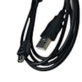 Miniatyrbillede 5 af 5: Olympus kamera datakabel CB-USB5/USB6 12P USB-opladningskabel til sort 1,5m