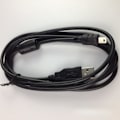 Pikkukuva 1 / 5: Sony Canon kameran datakaapeli Mini 5P USB 1,5 jalkaa 1,5 m musta magneettirenkaalla