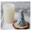 Miniatyrbillede 1 af 6: lysforme lys stearinlys gør-det-selv-forme i silikoneform br-112 prinsesse