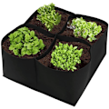 Miniatyrbillede 3 af 5: 2-pak vokseboks voksepose sort sort 60*60*30cm 4 åbning