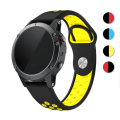 Miniatyrbilde 4 av 6: armbånd silikon Garmin fenix 7pro/6 fenix 5 svart blå
