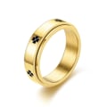 Miniatyrbillede 3 af 6: anti-angst spinner fidget roterende ring ringe størrelse 8/18,2 mm