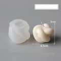 Miniatyrbillede 1 af 6: lysforme lys stearinlys gør-det-selv-forme i silikoneform hvid