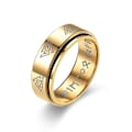 Miniatyrbillede 3 af 7: Viking Text Roterende Dekompressionsring | Moderigtige 3D-spind 8 mm sort nr. 9