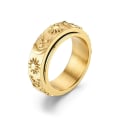 Miniatyrbild 1 av 6: anti-ångest spinner fidget roterande ring ringar Size10/19.8mm