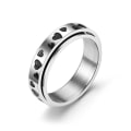 Miniatyrbillede 1 af 6: antistress spinner roterende fidget ring ringe størrelse 11/20,8 mm