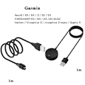 Pikkukuva 4 / 9: Yleinen latauskaapeli / lataustelakka Garmin-kelloille musta USB-A-kaapeli