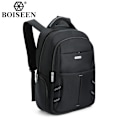 Miniatyrbilde 5 av 7: Boiseen Vanntett Business Laptop Ryggsekk for menn for reiser og svart