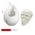 Miniatyrbillede 1 af 6: lysforme lys stearinlys gør-det-selv-forme i silikoneform kranie 1