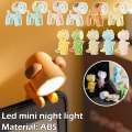 Miniatyrbillede 2 af 8: sød Mini LED natlampe foldbar bordlampe hund lyserød hjort