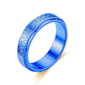 Miniatyrbillede 5 af 6: antistress spinner roterende fidget ring ringe størrelse 8/18,2 mm