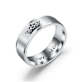 Miniatyrbild 5 av 6: Titanstål Vintage Crown Ring - Classic King Queen Smycken Symbol 6mm stålfärg queen nr 7