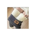 Miniatyrbillede 1 af 7: foret vinterleggings fleece-tights med høj talje perhonen harmaa L