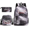 Pikkukuva 1 / 4: poppy playtime huggy wuggy reppu penaalit olkahihna laukut pa tähden harmaa 4
