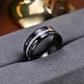Pikkukuva 2 / 7: Sofistikoitu silkki kolmikerrosinen kaksoiskupliöljytipan renka - elegantti musta 8mm silkki kaksoiskuori Nro 10