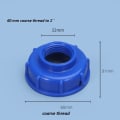 Miniatyrbild 1 av 6: ibc tankadapter ibc koppling ibc anslutnings ibc tank adapter S60*6 till 1tum blå