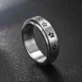 Miniatyrbillede 6 af 6: anti-angst spinner fidget roterende ring ringe størrelse 8/18,2 mm