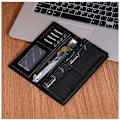 Miniatyrbild 7 av 7: Baellerry RFID blockerande lång plånbok Slim läder Multi Card Po blå