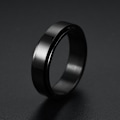 Miniatyrbillede 1 af 6: anti stress fidget spinner roterende ring ringe Koko 6 / 16,4 mm
