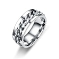 Miniatyrbillede 3 af 6: antistress spinner roterende fidget ring ringe størrelse 7/17 mm