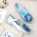 Miniatyrbild 5 av 6: elsa prinsess skor barn flicka med paljetter silverfärgad 19cm / size31