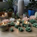 Miniatyrbild 3 av 5: ljusformar ljus stearinljus DIY gjutformar i silikonform Suckulentväxt ett