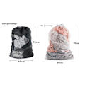 Miniatyrbilde 1 av 10: Veske stor vaskepose nettpose klespose 60x90cm hvit sort 2stk 2stk/sort2＋hvit