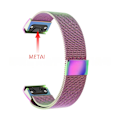 Miniatyrbillede 3 af 5: armbånd stål Garmin Fenix ​​7x/6x/5x 26mm sort