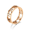 Miniatyrbilde 5 av 7: Enkel romersk ring for menn - tidløs bånd i rustfritt stål 6mm stålmaling nr. 6