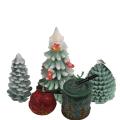 Miniatyrbillede 6 af 6: lysforme lys stearinlys gør-det-selv-forme i silikoneform juledekoration