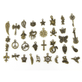 Miniatyrbillede 4 af 6: charms smykker øreringe diy pack 50 stk sølvfarvet