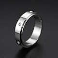 Miniatyrbillede 1 af 6: anti-angst spinner fidget roterende ring ringe størrelse 8/18,2 mm