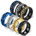 Miniatyrbilde 2 av 6: anti-angst spinner fidget roterende ringer størrelse 13/23mm