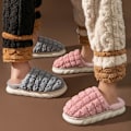 Miniatyrbild 4 av 5: fluff tofflor varma tofflor innetofflor rosa 38-39 (insida 25cm)